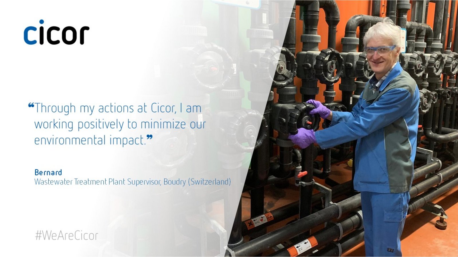 Testimonial of Bernard who works at the Cicor site in Boudry